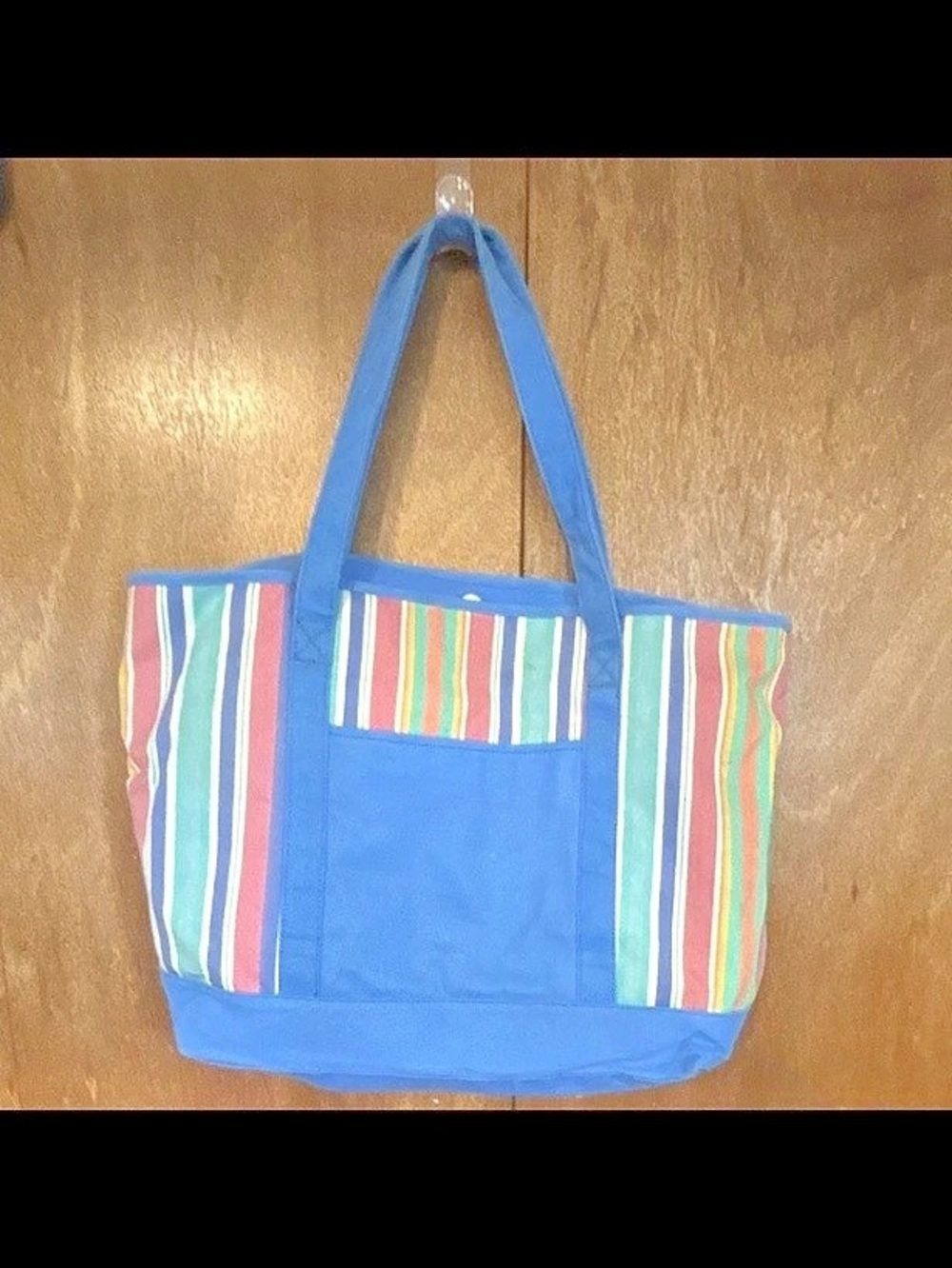 G.H. Bass & Co. Striped Tote Bag in Blue & Multicolor